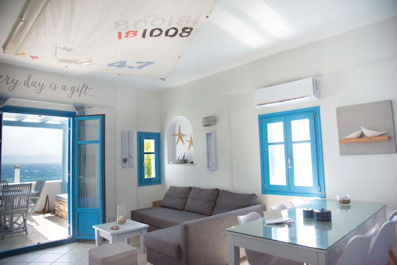 Just Blue With Amazing Sea Views In Piso Livadi Villa Exteriör bild