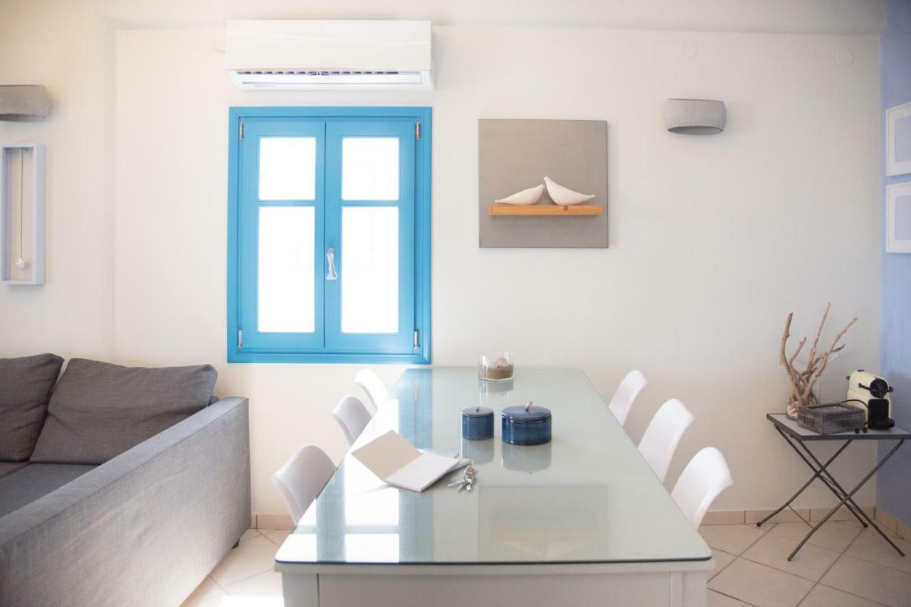 Just Blue With Amazing Sea Views In Piso Livadi Villa Exteriör bild